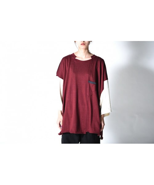 FLAG by ALEXIA STAM（フラッグバイアリシアスタン）の「Leh BIG Silhouette L/S T-SH（Tシャツ/カットソー・レディース・ホワイト/イエロー/レッド・M）」の3枚目の写真