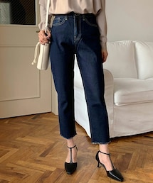 DHOLIC | テーパードフレイドデニムパンツ(デニムパンツ)