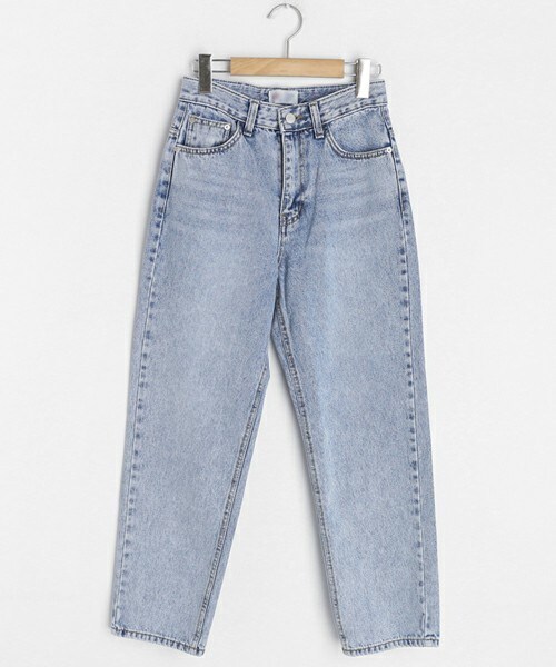 DHOLIC（ディーホリック）の「テーパードデニムパンツ（デニムパンツ・レディース・グレー/ブルー・S/M/L）」の2枚目の写真