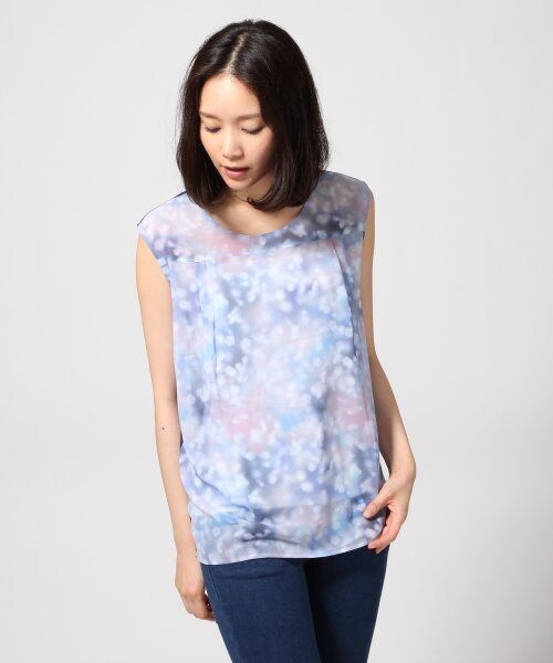 JEANASIS（ジーナシス）の「ボカシドットプルオーバーノースリーブ（トップス・レディース・ブラック系/グリーン系/ブルー系・FREE）」の3枚目の写真