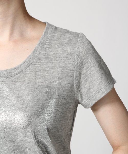 JEANASIS（ジーナシス）の「スクエアハクプリントTEE（トップス・レディース・ホワイト/グレー/ネイビー・FREE）」の7枚目の写真