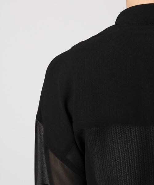 JEANASIS（ジーナシス）の「シアーロングジャケット（ジャケット/アウター・レディース・ホワイト/ブラック・FREE）」の15枚目の写真