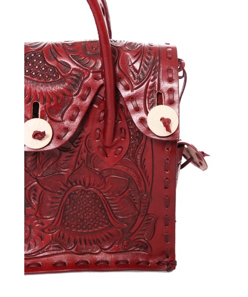 GRACE CONTINENTAL（グレースコンチネンタル）の「カービングバッグS（バッグ・レディース・カーキ/ベージュ/レッド/ブルー/ブラウン/ダークブラウン/グレー/ブラック・F）」の20枚目の写真