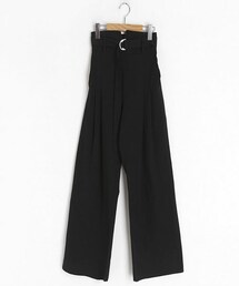 DHOLIC | ベルト付タックワイドパン(その他パンツ)