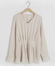 DHOLIC | Vネックフロントタックブラウス(シャツ/ブラウス)