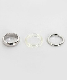 DHOLIC | クリアブラスリング3SET(リング)