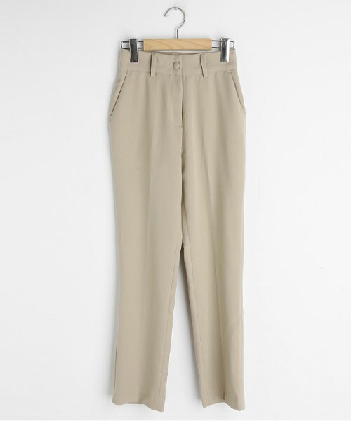 DHOLIC(ディーホリック)の「くるみボタンスラックス(スラックス・レディース・ブラック/ベージュ/ブルー・S/M/L)」の2枚目の写真