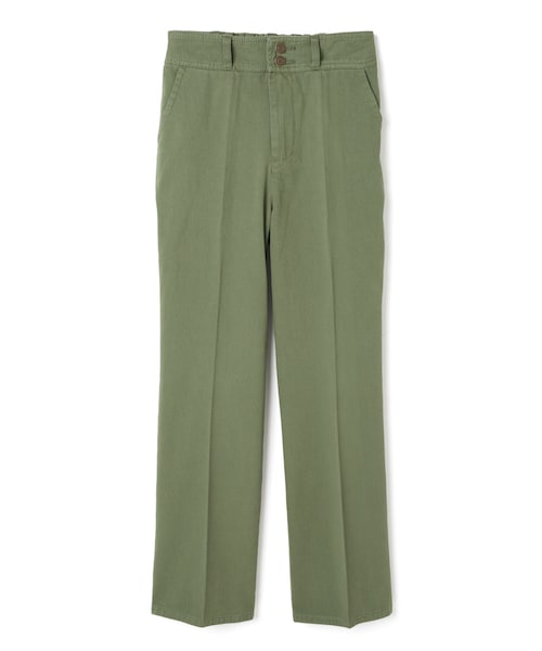 GRL（グレイル）の「センタープレスセミワイドパンツ（その他パンツ・レディース・ベージュ/オフホワイト/カーキ/ブラウン/ラベンダー/ダークオレンジ/イエロー・S）」の3枚目の写真