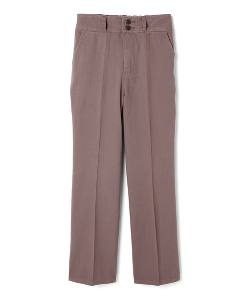 GRL（グレイル）の「センタープレスセミワイドパンツ（その他パンツ・レディース・ベージュ/オフホワイト/カーキ/ブラウン/ラベンダー/ダークオレンジ/イエロー・S）」の4枚目の写真