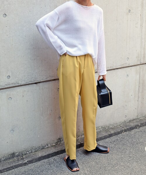 no brand(ノーブランド)の「ジョーゼットカラーPT(その他パンツ・レディース・その他)」の2枚目の写真