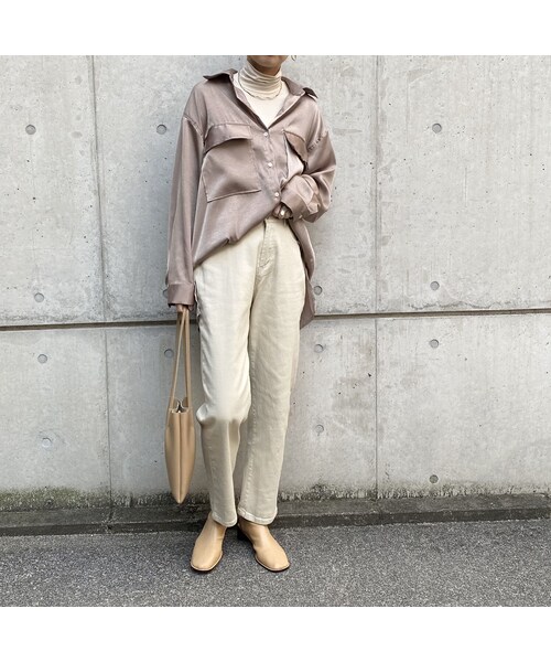 no brand（ノーブランド）の「コットンチノストレートPT（その他パンツ・レディース・その他）」の4枚目の写真