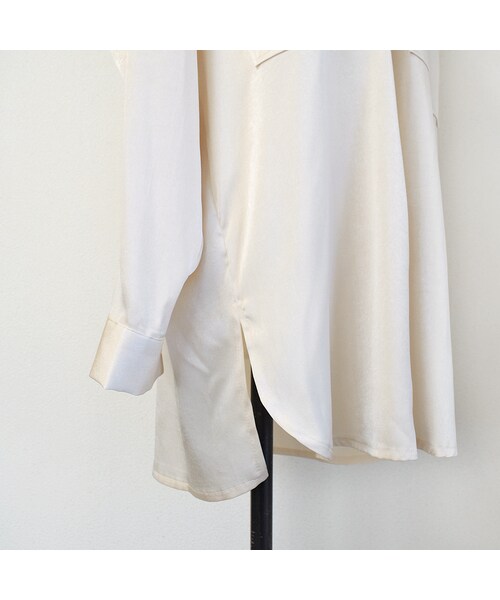 no brand（ノーブランド）の「サテンオーバーシャツBL（シャツ/ブラウス・レディース・その他）」の10枚目の写真