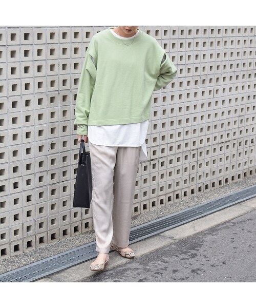 no brand（ノーブランド）の「スリットスリーブスウェットPO（スウェット・レディース・その他）」の2枚目の写真