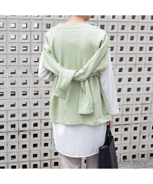 no brand（ノーブランド）の「スリットスリーブスウェットPO（スウェット・レディース・その他）」の5枚目の写真