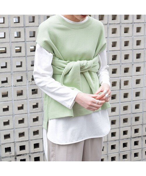 no brand（ノーブランド）の「スリットスリーブスウェットPO（スウェット・レディース・その他）」の6枚目の写真