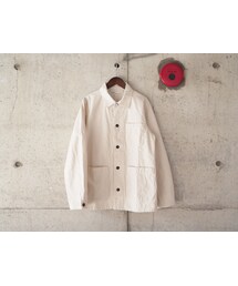SEUVAS 11号帆布カバーオール S オフホワイト SEUVAS SKUNK WORKS / 11号帆布 カバーオール | LINKS ONLIN