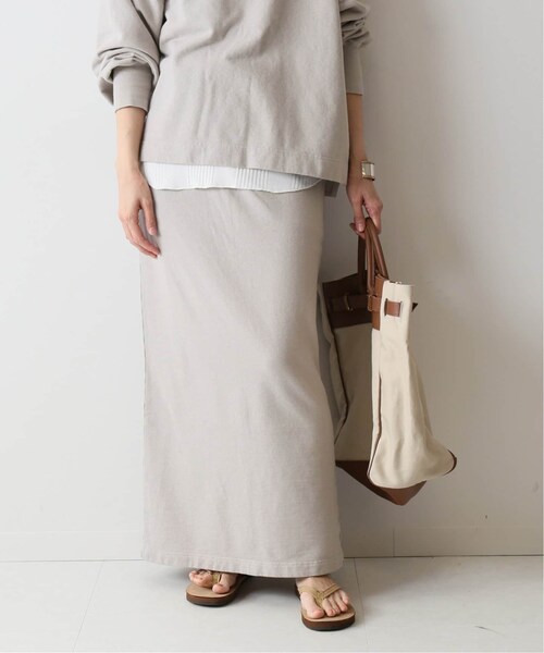 FRAMeWORK(フレームワーク)の「ミニ裏毛ロングスカート◆(スカート・グレーA/36/38/在庫なし/取り寄せ)」の2枚目の写真