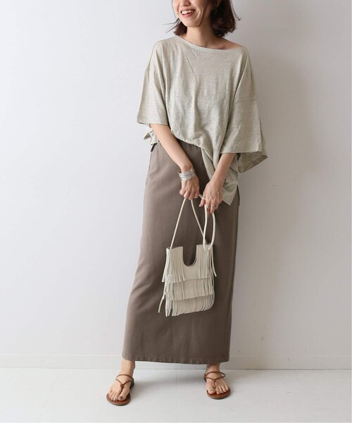 FRAMeWORK(フレームワーク)の「ミニ裏毛ロングスカート◆(スカート・グレーA/36/38/在庫なし/取り寄せ)」の6枚目の写真