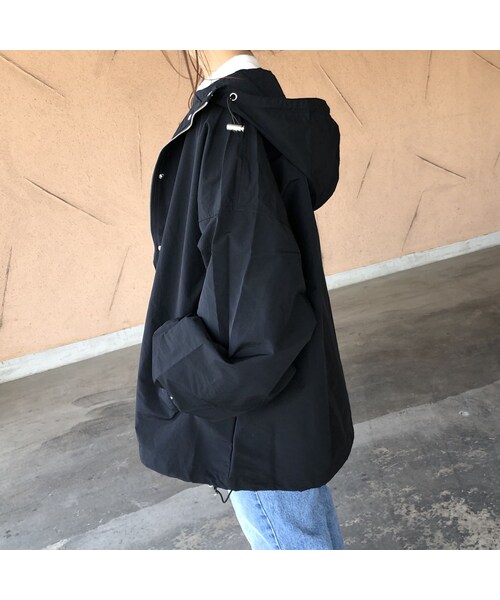 copine（コピン）の「ウエストリボン付き！ゆる可愛い袖ボリュームミドル丈マウンテンパーカー【クリックポスト対象商品】（マウンテンパーカー・レディース・その他）」の6枚目の写真