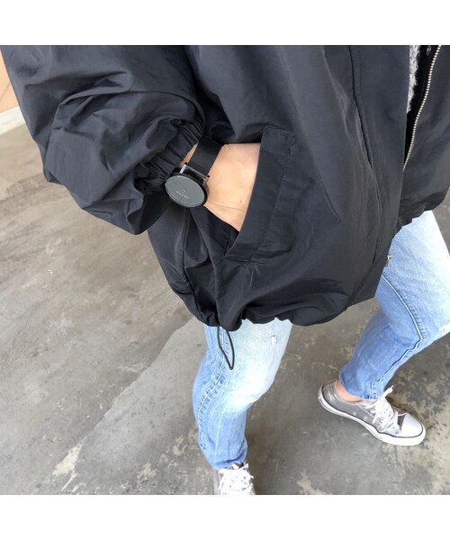 copine（コピン）の「ウエストリボン付き！ゆる可愛い袖ボリュームミドル丈マウンテンパーカー【クリックポスト対象商品】（マウンテンパーカー・レディース・その他）」の14枚目の写真