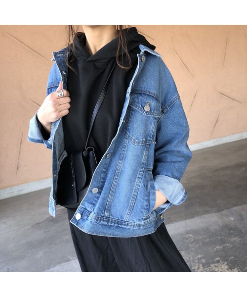 copine（コピン）の「再入荷！着回し力抜群！大人カジュアルオーバーサイズGジャン(2color)（デニムジャケット・レディース・その他）」の7枚目の写真