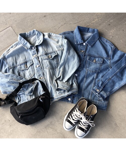 copine（コピン）の「再入荷！着回し力抜群！大人カジュアルオーバーサイズGジャン(2color)（デニムジャケット・レディース・その他）」の14枚目の写真