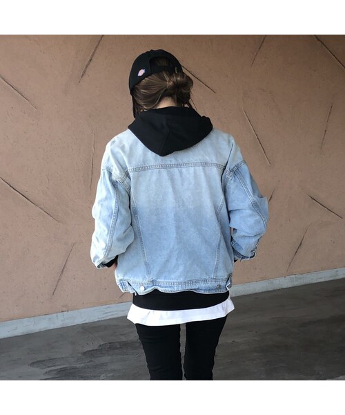 copine（コピン）の「再入荷！着回し力抜群！大人カジュアルオーバーサイズGジャン(2color)（デニムジャケット・レディース・その他）」の6枚目の写真