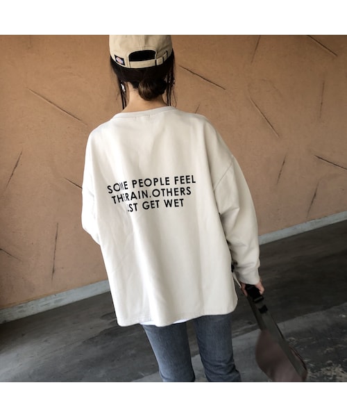 copine(コピン)の「再々入荷!大人気シリーズ!サイドジッパーデザイン!バックプリントトレーナー(3color)【クリックポスト対象商品】(スウェット・レディース・その他)」の12枚目の写真