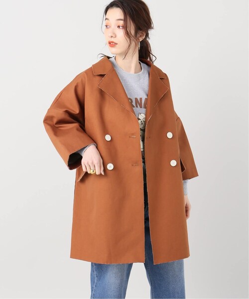 JOURNAL STANDARD relume（ジャーナルスタンダード　レリューム）の「ボンディングカットオフコクーンコート◆（ジャケット/アウター・ブラウン/フリー/取り寄せ）」の20枚目の写真