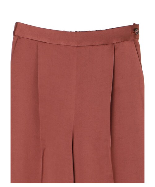 GARAGE OF GOOD CLOTHING（ガレージオブグッドクロージング）の「サテンワイドパンツ（パンツ・ホワイト/ボルドー・36/38）」の3枚目の写真