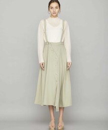 AMERI アメリ　ドレープサロペット　ジャンパースカート Ameri（アメリ）の「リングドットジャンパースカート（）」 - WEAR