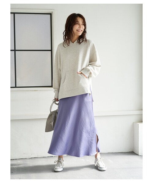 Green　Parks（グリーンパークス）の「【Special Price】・ELENCARE DUE セミフレアロングスカート（スカート・ベージュ/ミント/ブルー・F）」の17枚目の写真