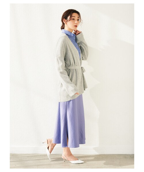 Green　Parks（グリーンパークス）の「【Special Price】・ELENCARE DUE セミフレアロングスカート（スカート・ベージュ/ミント/ブルー・F）」の19枚目の写真