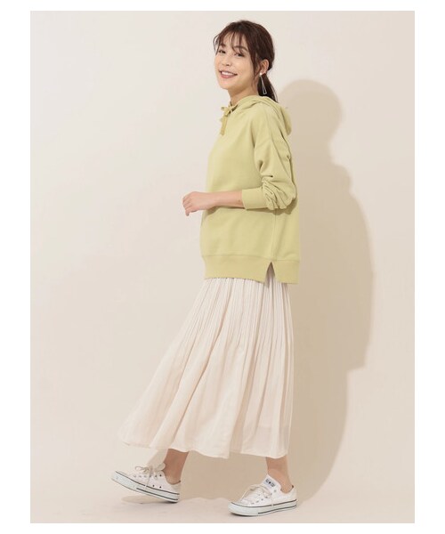 Green　Parks（グリーンパークス）の「・RAY CASSIN ケシプリーツサテンスカート（スカート・アイボリー/グレー/モカ/ブルー・F）」の9枚目の写真