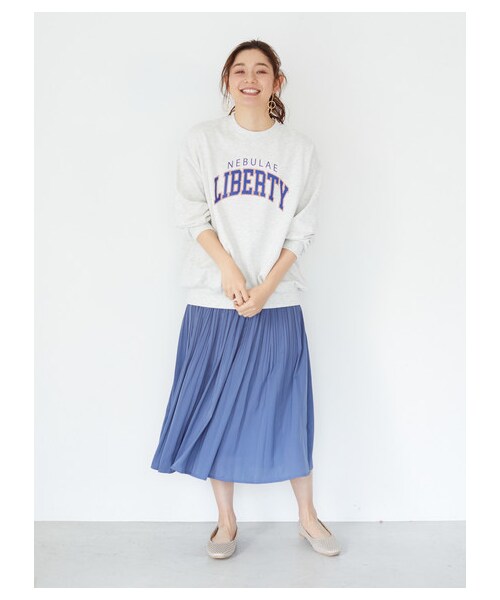 Green　Parks（グリーンパークス）の「・RAY CASSIN ケシプリーツサテンスカート（スカート・アイボリー/グレー/モカ/ブルー・F）」の17枚目の写真