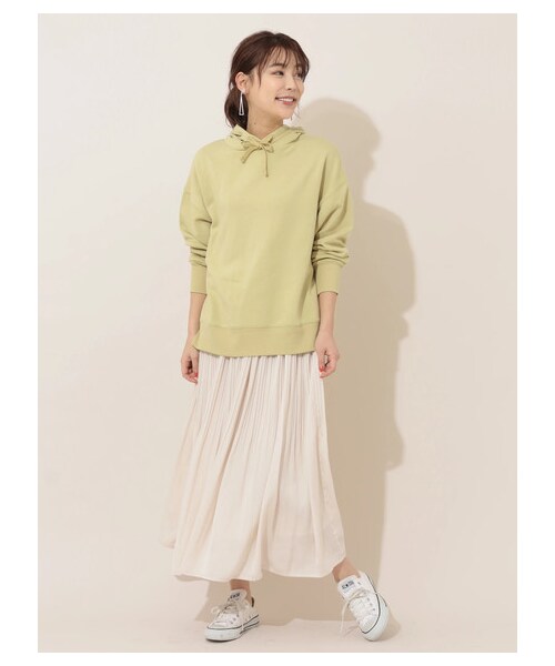 Green　Parks（グリーンパークス）の「・RAY CASSIN ケシプリーツサテンスカート（スカート・アイボリー/グレー/モカ/ブルー・F）」の8枚目の写真