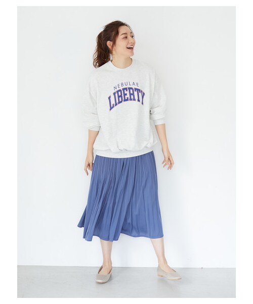 Green　Parks（グリーンパークス）の「・RAY CASSIN ケシプリーツサテンスカート（スカート・アイボリー/グレー/モカ/ブルー・F）」の18枚目の写真