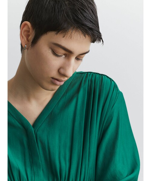 美品⭐︎エレンディーク　01 アイスブルー　ワンピース ELENDEEK（エレンディーク）の「SARASA CHIFFON LOP（ワンピース