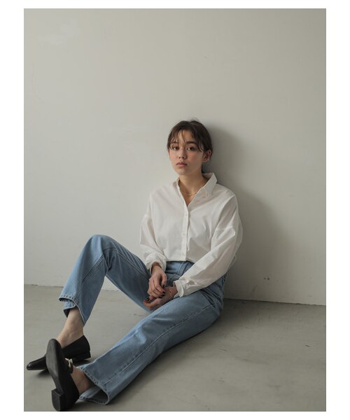 earth music&ecology（アースミュージックアンドエコロジー）の「Lee×earthフレアパンツ（パンツ・ライトインディゴ/ダークインディゴ・S/M/L）」の14枚目の写真