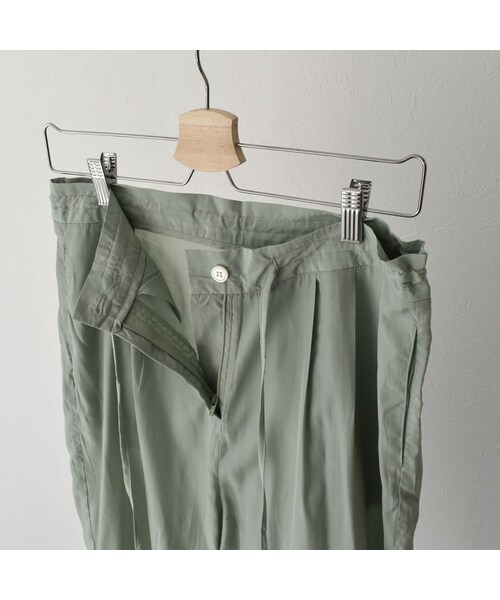Lavish Gate（ラヴィッシュゲート）の「nh-bottoms-02057　ルーズワイドイージーサテンパンツ　ミントグリーン（その他パンツ・レディース・その他）」の14枚目の写真