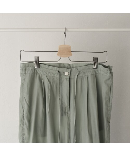 Lavish Gate（ラヴィッシュゲート）の「nh-bottoms-02057　ルーズワイドイージーサテンパンツ　ミントグリーン（その他パンツ・レディース・その他）」の13枚目の写真