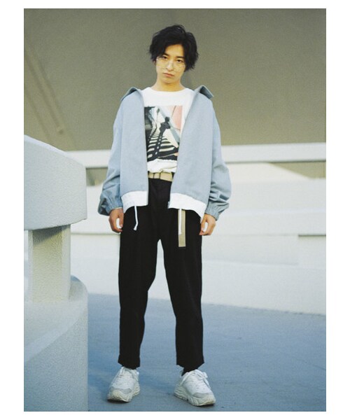 E hyphen world gallery（イーハイフンワールドギャラリー）の「【先行予約】裾切替えブルゾン（ジャケット/アウター・ピンク/ミント/ライトブルー・F）」の9枚目の写真