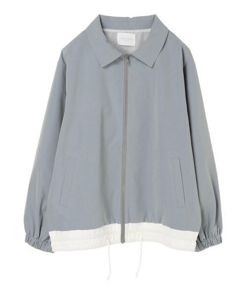 E hyphen world gallery（イーハイフンワールドギャラリー）の「【先行予約】裾切替えブルゾン（ジャケット/アウター・ピンク/ミント/ライトブルー・F）」の20枚目の写真