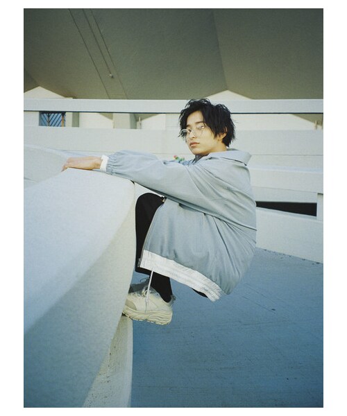 E hyphen world gallery（イーハイフンワールドギャラリー）の「【先行予約】裾切替えブルゾン（ジャケット/アウター・ピンク/ミント/ライトブルー・F）」の7枚目の写真