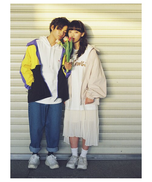 E hyphen world gallery（イーハイフンワールドギャラリー）の「【先行予約】裾切替えブルゾン（ジャケット/アウター・ピンク/ミント/ライトブルー・F）」の2枚目の写真