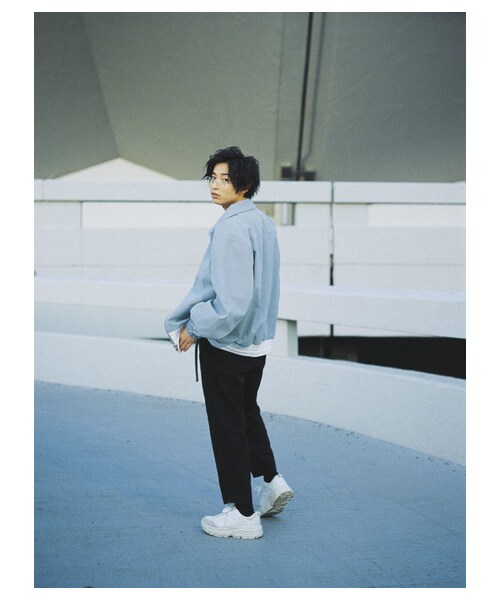 E hyphen world gallery（イーハイフンワールドギャラリー）の「【先行予約】裾切替えブルゾン（ジャケット/アウター・ピンク/ミント/ライトブルー・F）」の10枚目の写真