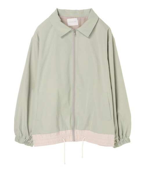 E hyphen world gallery（イーハイフンワールドギャラリー）の「【先行予約】裾切替えブルゾン（ジャケット/アウター・ピンク/ミント/ライトブルー・F）」の22枚目の写真