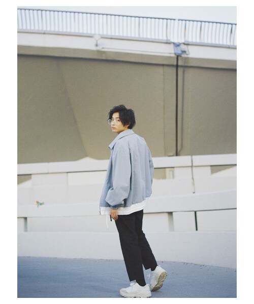 E hyphen world gallery（イーハイフンワールドギャラリー）の「【先行予約】裾切替えブルゾン（ジャケット/アウター・ピンク/ミント/ライトブルー・F）」の13枚目の写真