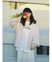 E hyphen world gallery | 【先行予約】裾切替えブルゾン(ジャケット/アウター)