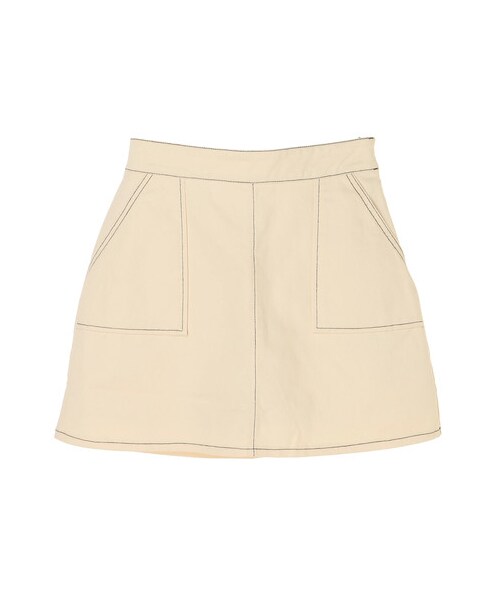 E hyphen world gallery（イーハイフンワールドギャラリー）の「ツイルベイカーミニスカート（スカート・アイボリー/ブラック/ピンク・F）」の18枚目の写真